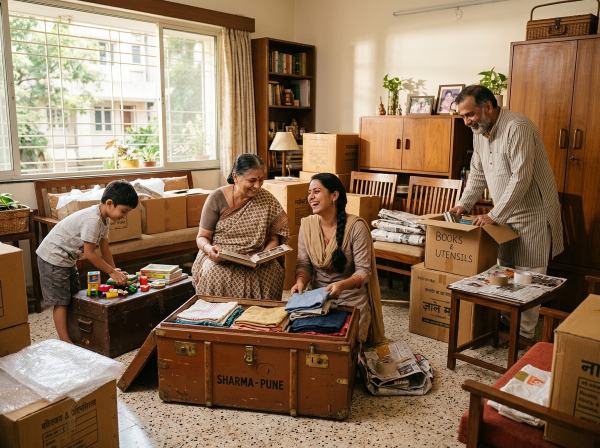 Downsizing and decluttering home storage
