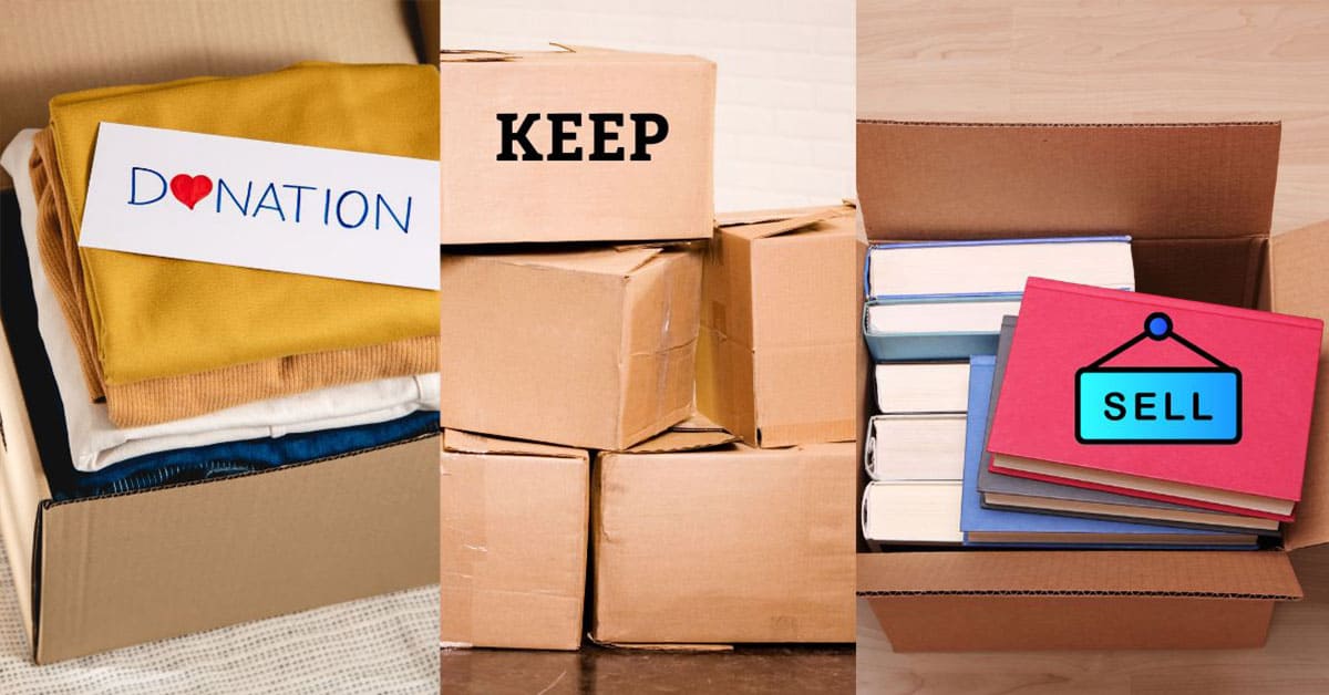 what to store, keep and donate while Downsizing in Retirement